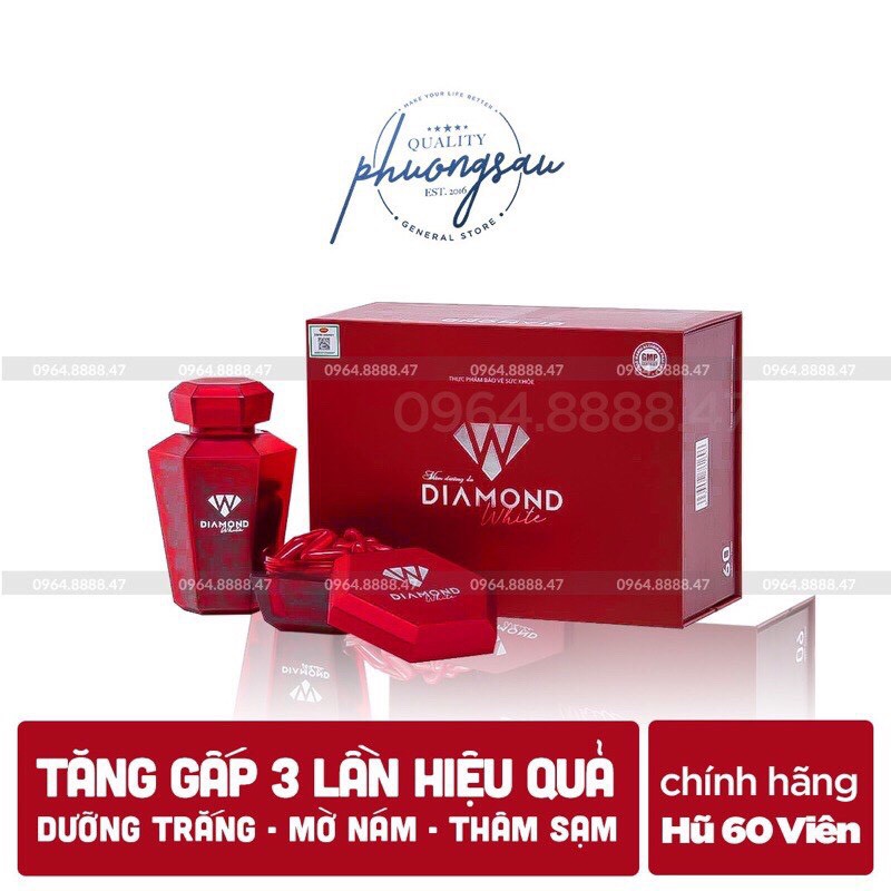 (Chính Hãng) Viên Uống Trắng Da Ngọc Trinh DIAMOND WHITE