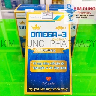 Omega - 3 1000mg kingphar - nguyên liệu nhập khẩu nauy, bổ sung dưỡng chất cho não, ngăn ngừa xơ vữa động mạch.