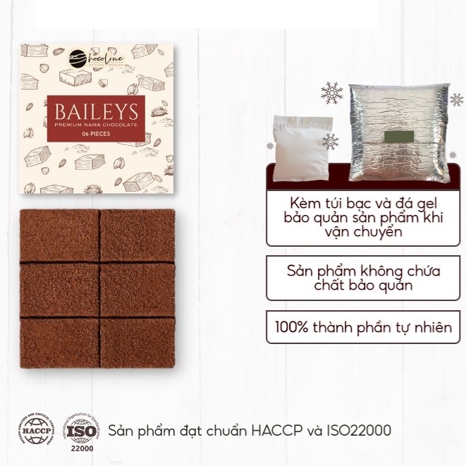 [GIAO HỎA TỐC] MINISIZE HỘP 6 VIÊN NAMA CHOCOLATE VỊ BAILEYS