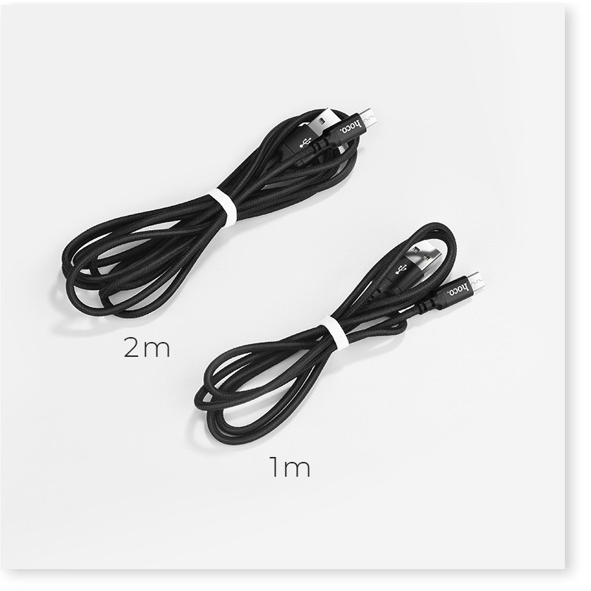 Cáp sạc nhanh Micro Hoco X14, hỗ trợ truyền dữ liệu, sạc nhanh 2A, dành cho Android phone, dài 1m/2m - MrPhukien