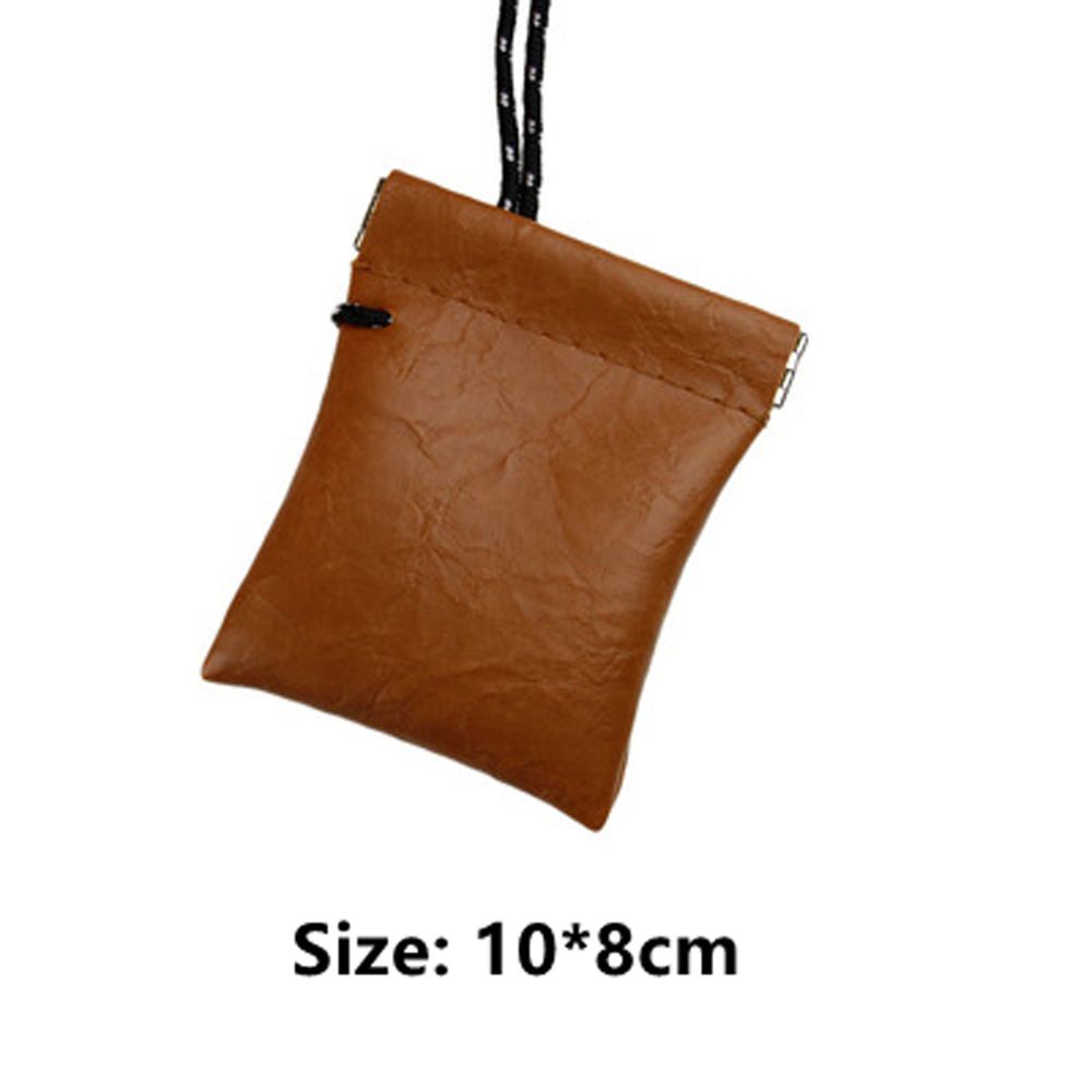 Túi Đựng Tai Nghe / Thẻ / Tiền Xu Mini Bằng Da Pu Nhỏ Gọn Tiện Dụng Cho Nam Và Nữ