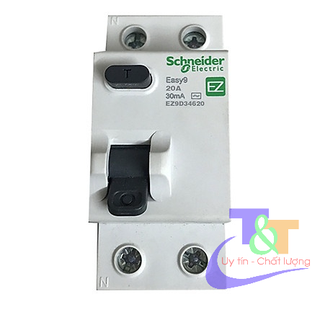 Cầu dao chống rò easy9 rccb 2pha 25a, 40a, 63a schneider