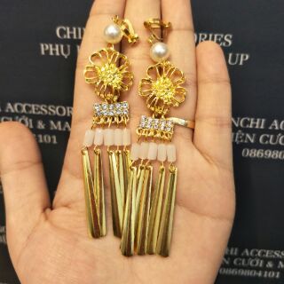 [Phụ kiện tóc] Trâm cổ trang vàng tua rua - MS430