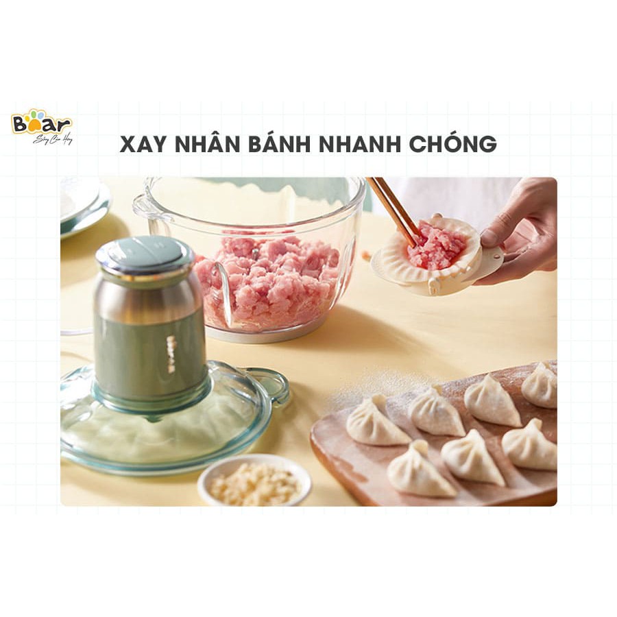 [Hàng chính hãng Bear] - Máy xay thịt Bear Màu xanh lá - QSJ-C04R8S