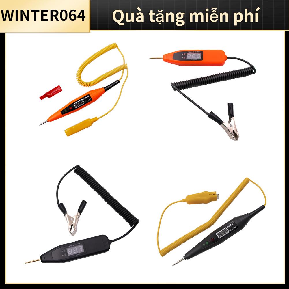 Máy kiểm tra mạch điện trên ô tô Màn hình kỹ thuật số 2 5V đến 35V Bộ đa chức năng Công cụ ánh sáng cho xe Winter064