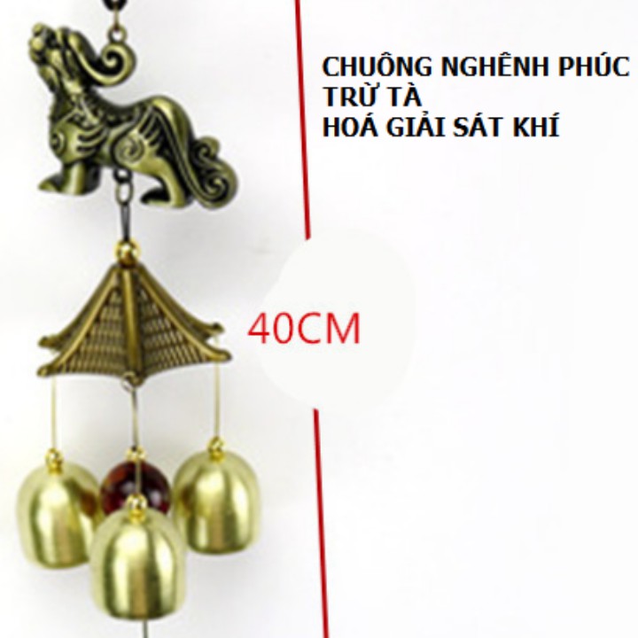 Chuông gió phong thủy,chuông gió nghênh phúc cầu bình an và tài lộc 206745 [SKM]