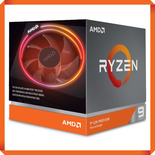 CPU AMD Ryzen 9 3900X (3.8GHz turbo up to 4.6GHz, 12 nhân 24 luồng, 64MB Cache, 105W) - Socket AM4