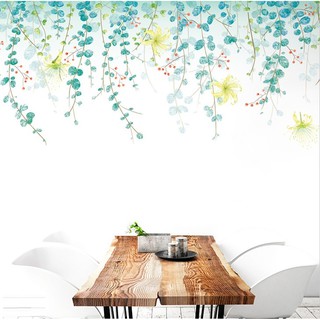 Decal dán tường Tán hoa vàng rủ