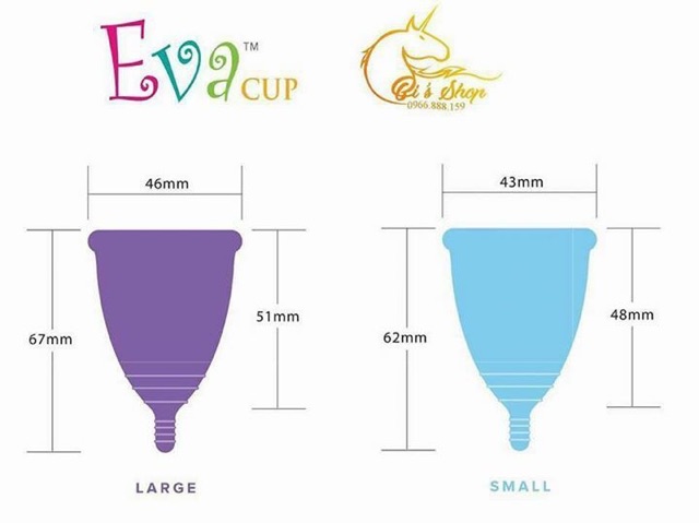 [ Made in USD ] Cốc nguyệt san Evacup + tặng cốc TT + 10 viên khử trùng Milton