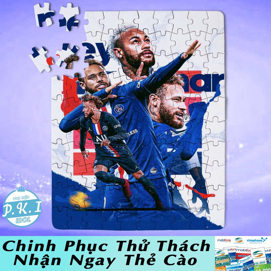 QUÀ TẶNG THỂ THAO - Tranh Ghép Gỗ Neymar - Xếp Hình Puzzle Cho Fan J10