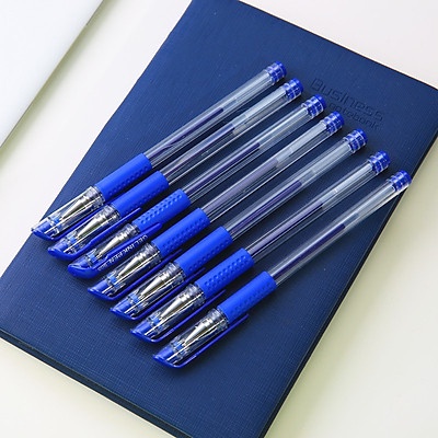 Set 10 bút bi mực xanh đầu nhỏ ghi siêu đẹp