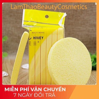 Bông nở rửa mặt Chivey - Bọt biển rửa mặt Chivey - Bịch 12 miếng