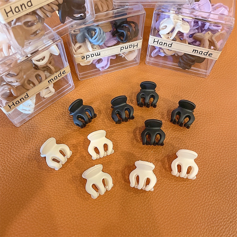 HỘP 10 Chiếc Kẹp Càng Cua Kiểu Thái Kẹp Đuôi Ngựa Size Nhỏ