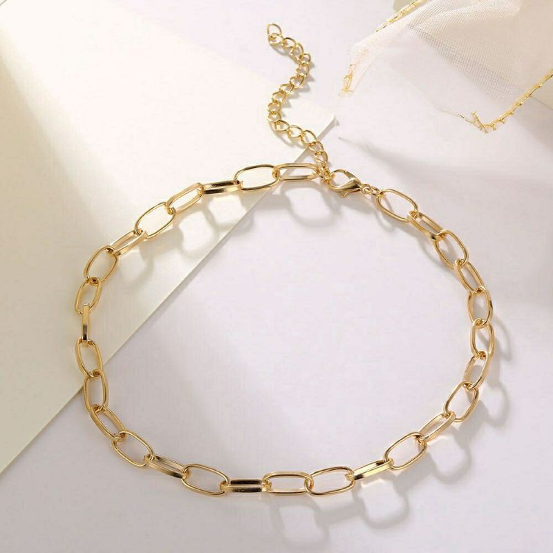 Vòng cổ choker dạng xích thời trang cá tính phong cách Âu Mỹ VC029 Xưởng Của Vi