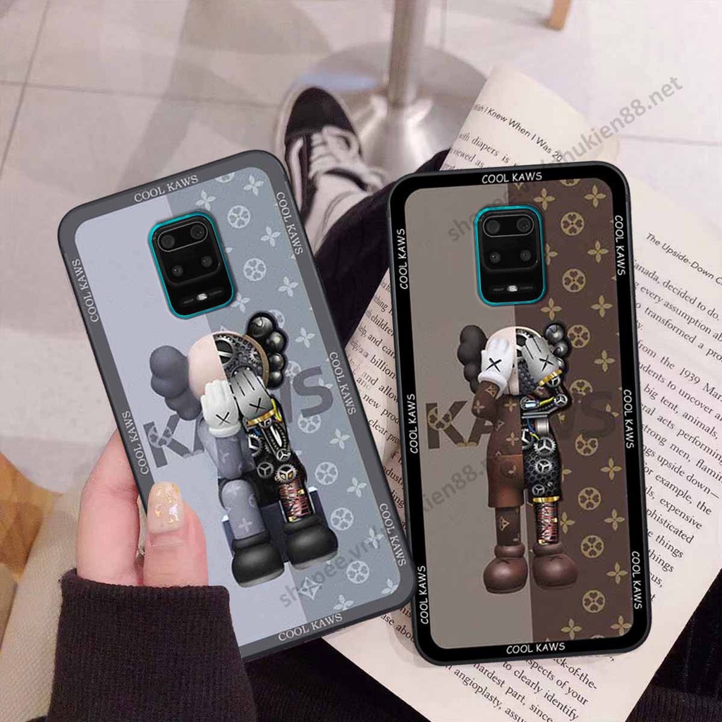 Ốp Xiaomi Redmi Note 9 / Note9s / Note 9 Pro bear, k@ws thương hiệu phong cách ốp lưng thời trang cao cấp