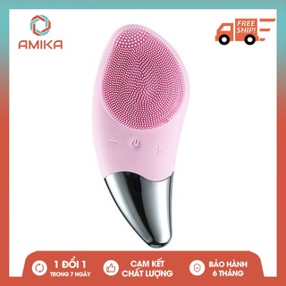 [Hàng Chuẩn] Máy Rửa Mặt Đa Năng Silicon mini Tích Hợp Sóng Âm Sonic Facial Brush. 1 Đổi 1 Trong 7 Ngày
