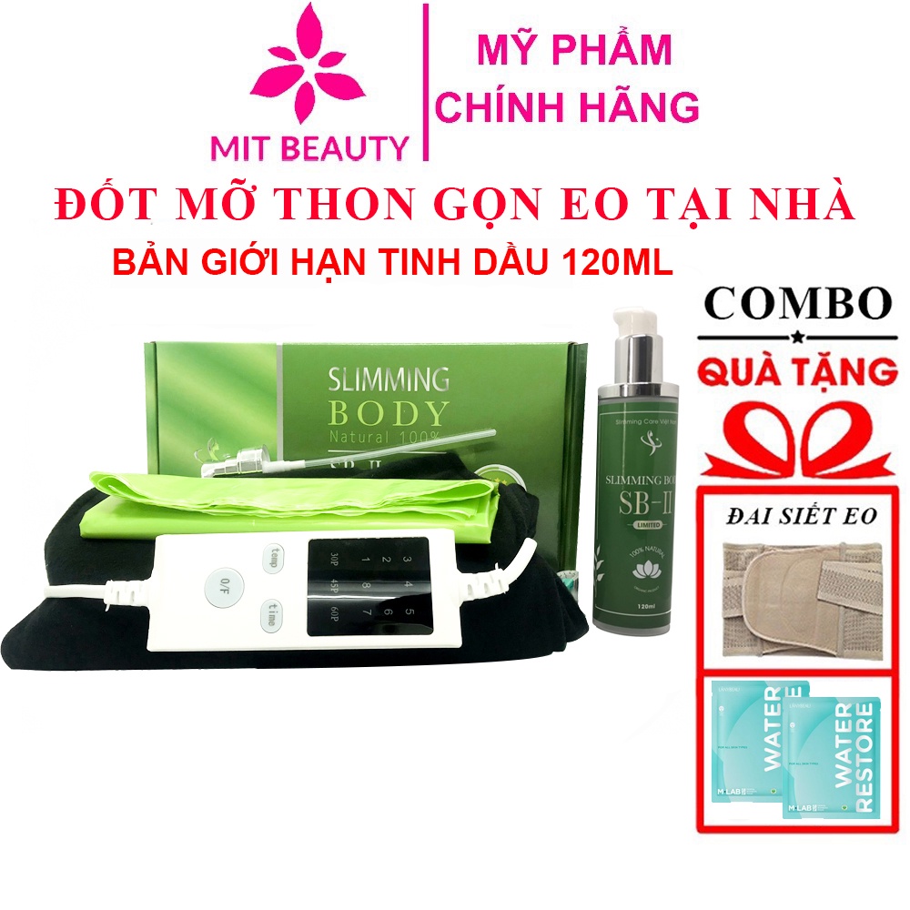 Bộ Ủ Nóng Tan Mỡ Slimming Body 2, Đai Nịt Quấn Nóng Thải Mỡ Thừa, Thon Gọn Eo SB-II Lấy Lại Vóc Dáng Đai Nóng Cải Tiến