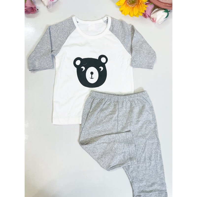 Bộ dài tay xuất Hàn ❤️ cotton mềm mịn❤️2-7T