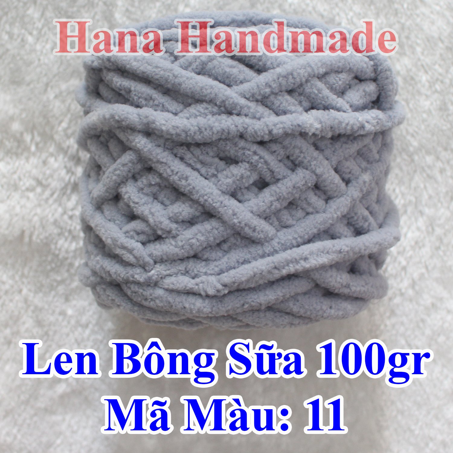 Len Bông Sữa / Len nhung đũa 100g (28k/cuộn)