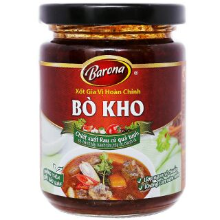 [HCM] Xốt gia vị hoàn chỉnh bò kho Barona hũ 250g