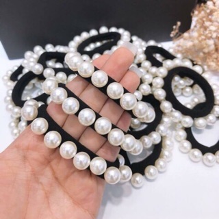 Dây cột tóc đính hột châu giả