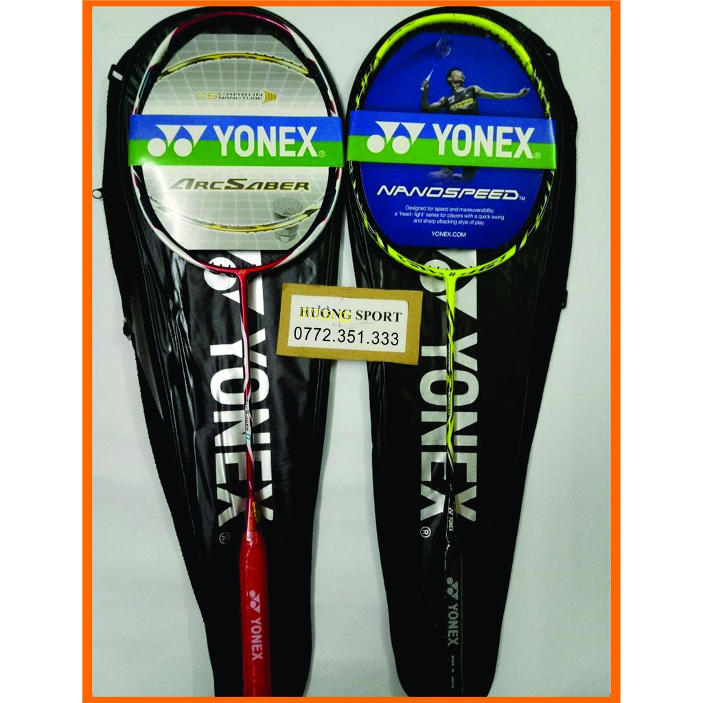 [GIẢM GIÁ SỐC] Vợt Cầu Lông yonex 100% Khung Cacbon Siêu bền + Quà Tặng ( 1 Cước + 1 Cuốn Cán + 1 Bao vợt)