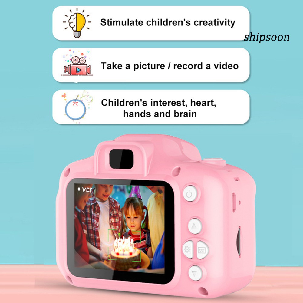 Camera Kĩ Thuật Số Mini Màn Hình Lcd 2inch Cho Trẻ Em | BigBuy360 - bigbuy360.vn
