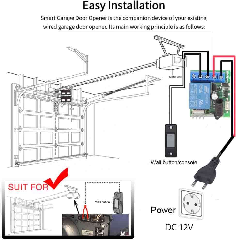 Công tắc điều khiển từ xa DIESE 12V 10A 433MHz tiện dụng cho truy cập động cơ/ đèn