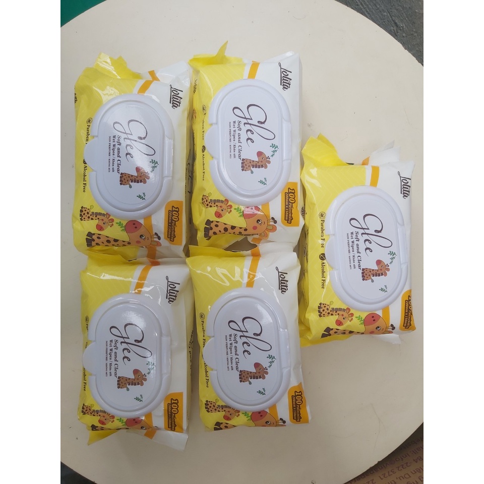 [ KM ] Khăn ướt Baby Glee 80 tờ/gói Không mùi + tặng gói 20 tờ cao cấp