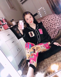 Pjzama lụa satin