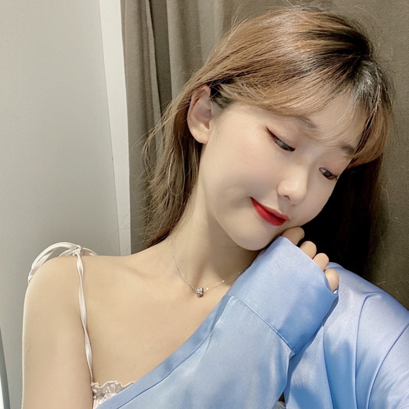 Vòng cổ Mạ Vàng Hồng 18k Mặt Hình Ngôi Sao Phong Cách Âu Mỹ Chất Lượng Cao