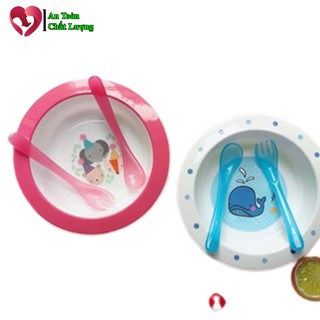 Bộ Bát Ăn Dặm Hữu Cơ Upass Kèm 2 Dụng Cụ Ăn Dặm Thìa Và Đĩa Cho Bé DRSP039245