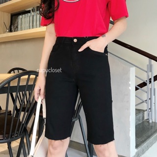 [Ảnh thật]Quần Ngố Lửng Jeans Trắng-Đen SH083