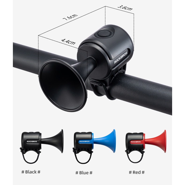 Rockbros Chuông Xe Đạp Điện 120Db Chống Mưa Tiện Dụng