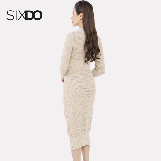 Đầm len be dài 68K95007 SIXDO