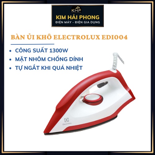 Bàn ủi khô cầm tay ELECTROLUX EDI1004 bàn là du lịch gọn nhẹ, gia dụng chính hãng  [ kimhaiphong_store ]