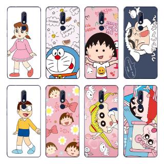 Cute Doraemon Back Cover Nokia 3.1 /5.1 Plus/X5 /6.1 Plus/X6 / 7.1 Plus/X7 Soft TPU Case