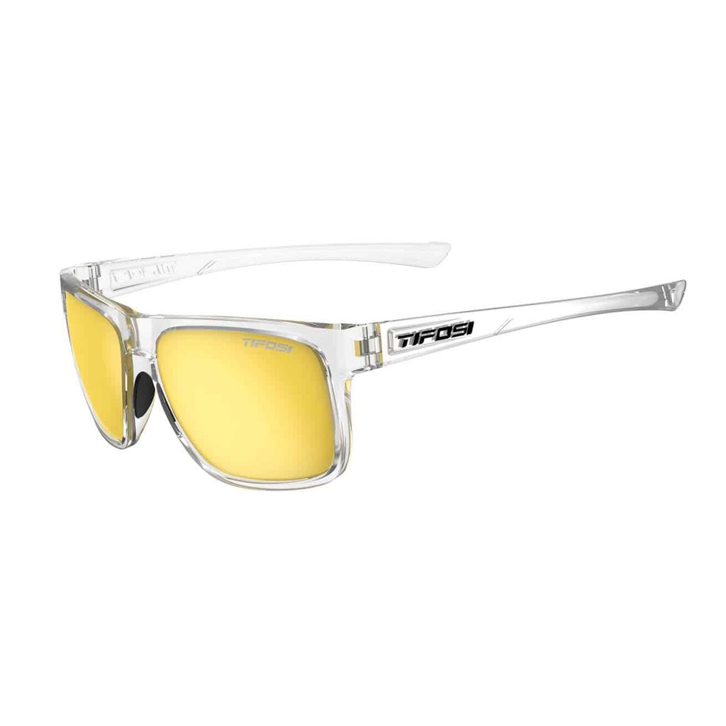 Kính Mát Thể Thao Unisex TIFOSI Swick - Gọng Crystal Clear, Tròng Smoke Yellow