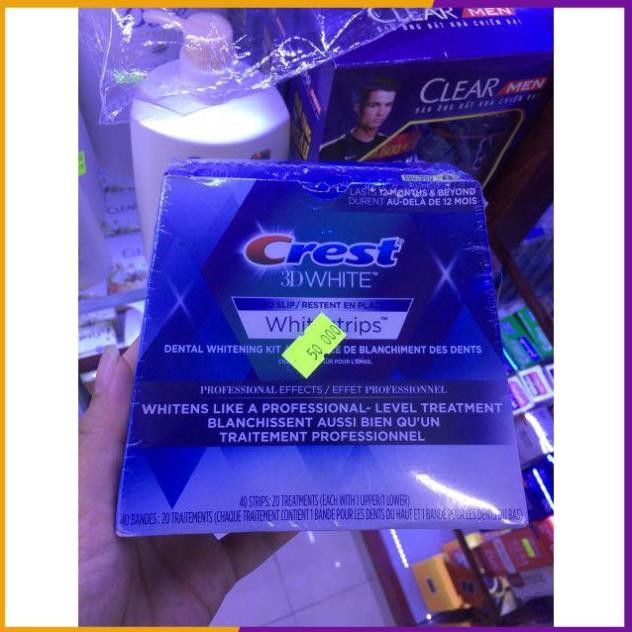 MIẾNG DÁN RĂNG CREST 3D WHITE LUXE PROFESSIONAL EFFECTS WHITESTRIPS