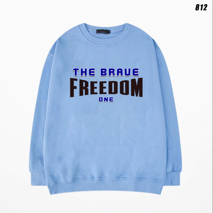 Áo Sweater nam nữ nỉ bông Freedom 812 Form Rộng HY KOREA