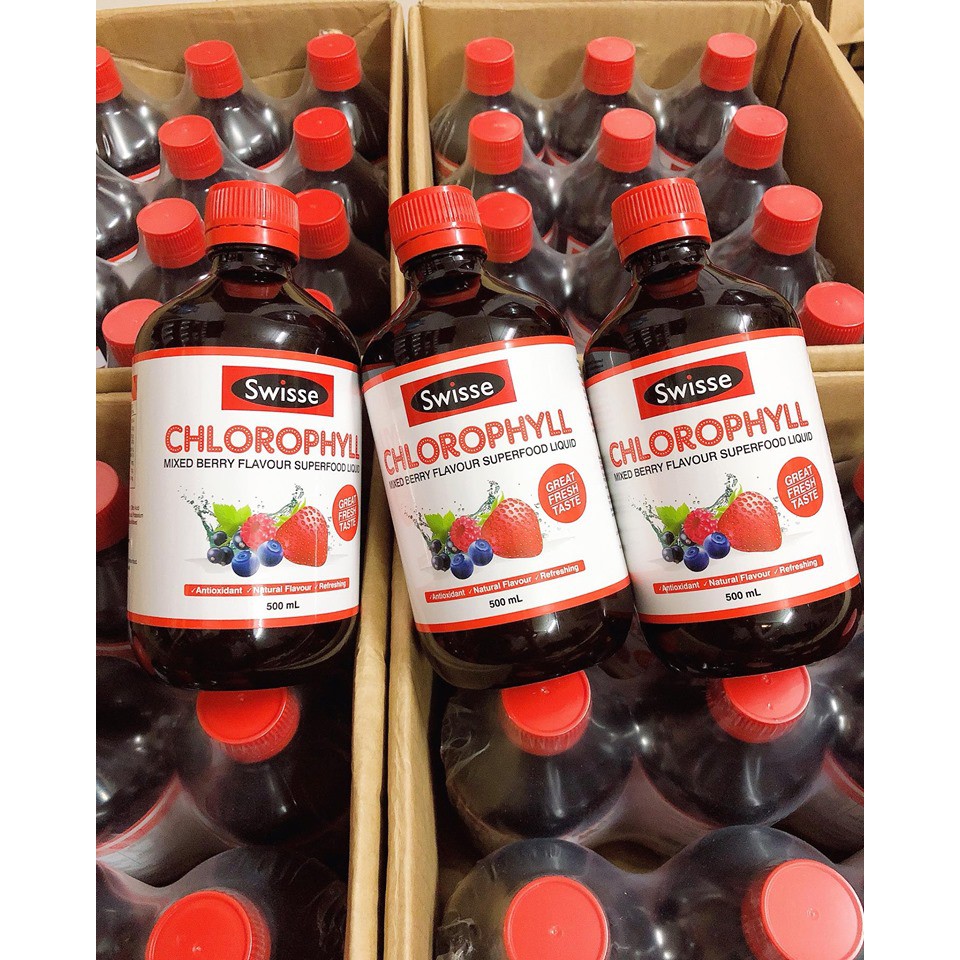 Swisse Chlorophyll Mixed Berry 500ml_ Nước diệp lục vị Berry