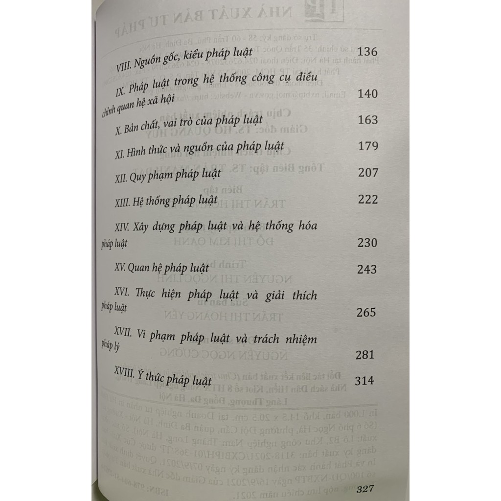 Sách luật - Hướng dẫn ôn và thi môn Lý luận chung về nhà nước và pháp luật (Dành cho sinh viên luật văn bằng 1&2)