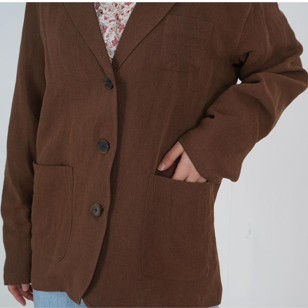 [gwilee] dropped linen jacket - áo khoác blazer vải linen cao cấp Hàn Quốc | BigBuy360 - bigbuy360.vn