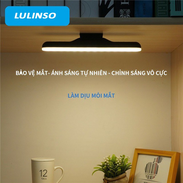 Đèn LED Cảm Ứng Chạm LULINSO, đèn trang điểm, đèn bàn, đèn tủ quần áo, đèn học điều chỉnh 3 mức độ sáng, đèn led dài