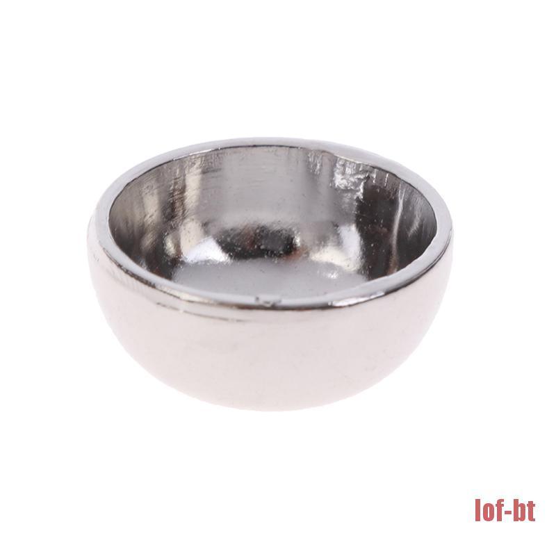 1 Bộ Chén Đũa Mini Màu Vàng / Bạc Trang Trí Nhà Búp Bê