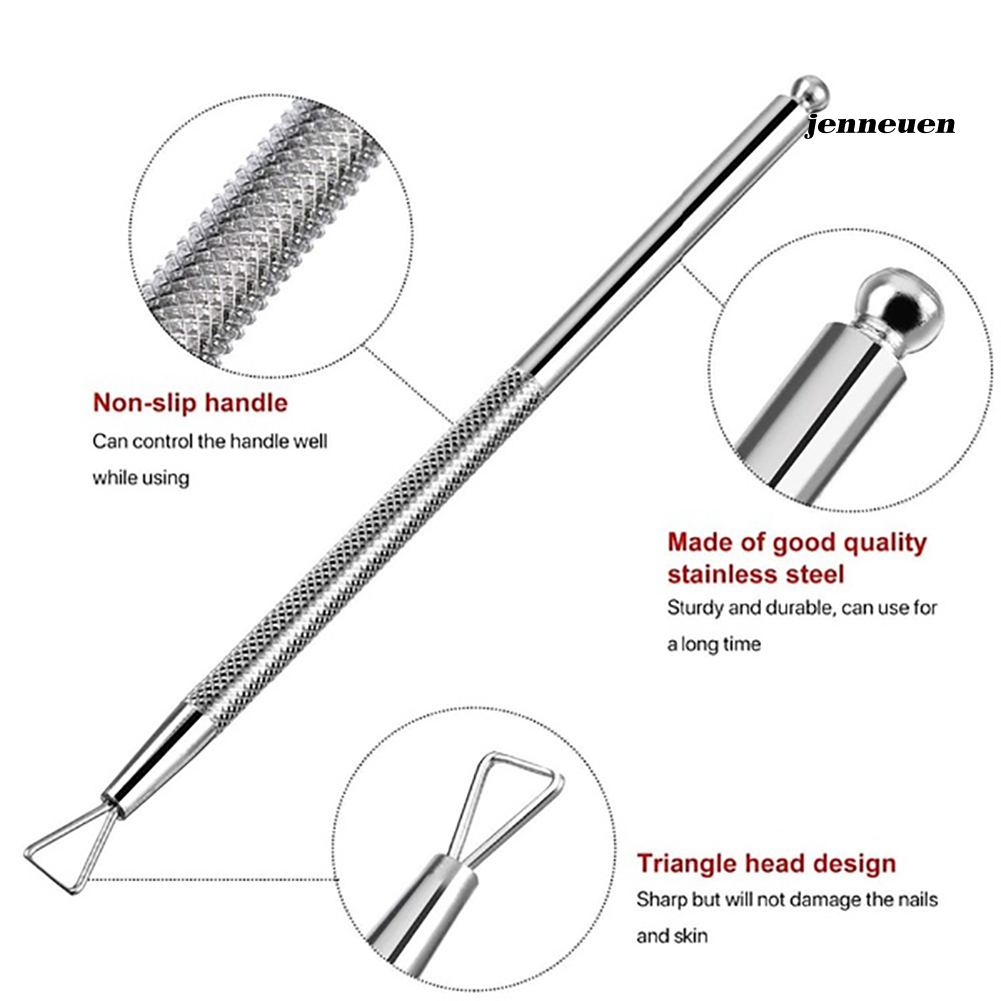 [Hàng mới về] Cây Cạo Sơn Móng Gel Bằng Thép Không Gỉ Tiện Dụng Chất Lượng Tốt