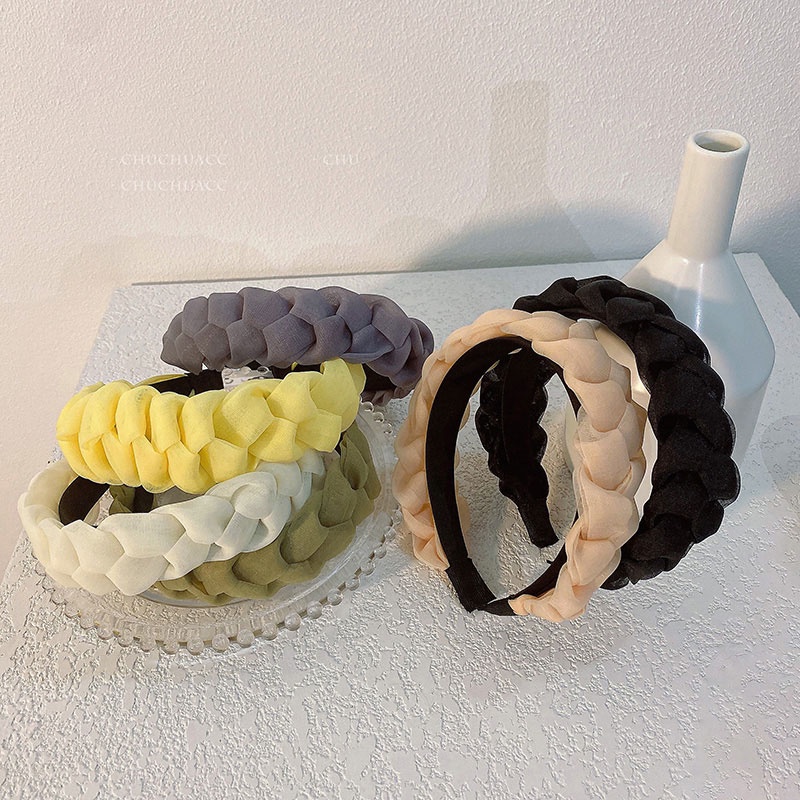 Băng đô hỗ trợ rửa mặt bản rộng phong cách mùa hè Pháp dành cho nữ 2021