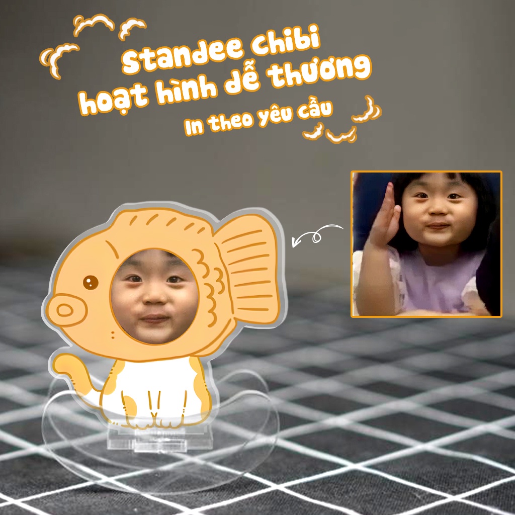 Lật đật standee chibi hoạt hình dễ thương in theo yêu cầu
