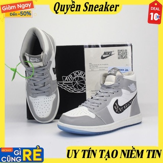 Giày sneaker thể thao Jocdan cao xám full size nam nữ đi đẹp
