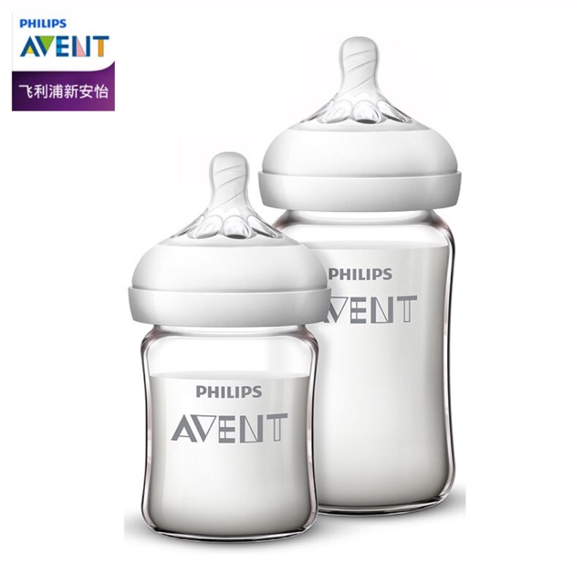 Bình Sữa Thủy Tinh Philips Avent 125ml/240ml Cao Cấp